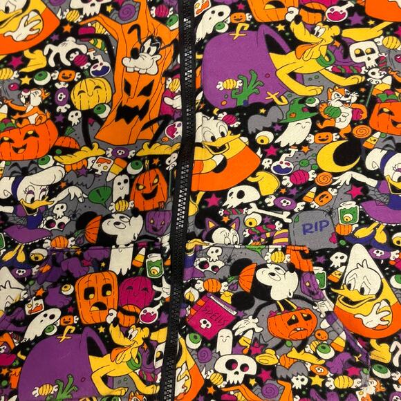 Disney Parks 2022 Youth Halloween Mickey and Friends Full Zip Hoodie Size M - Picture 5 of 10